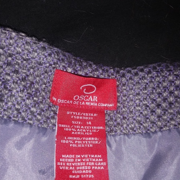 Grey Oscar De La Renta A-line Skirt - Picture 3 of 4